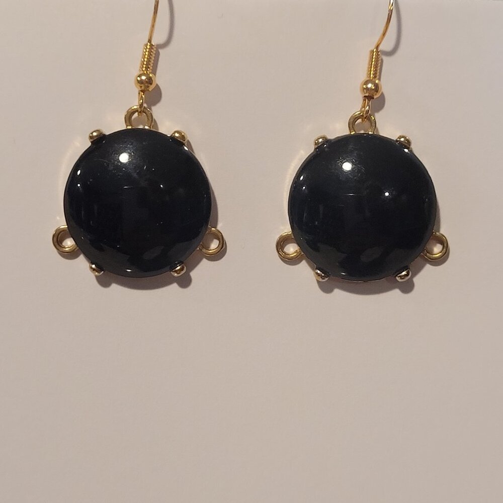 Black Large Bubble Earrings